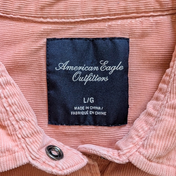 American Eagle Blush Pink Corduroy Jacket - Picture 2 of 5